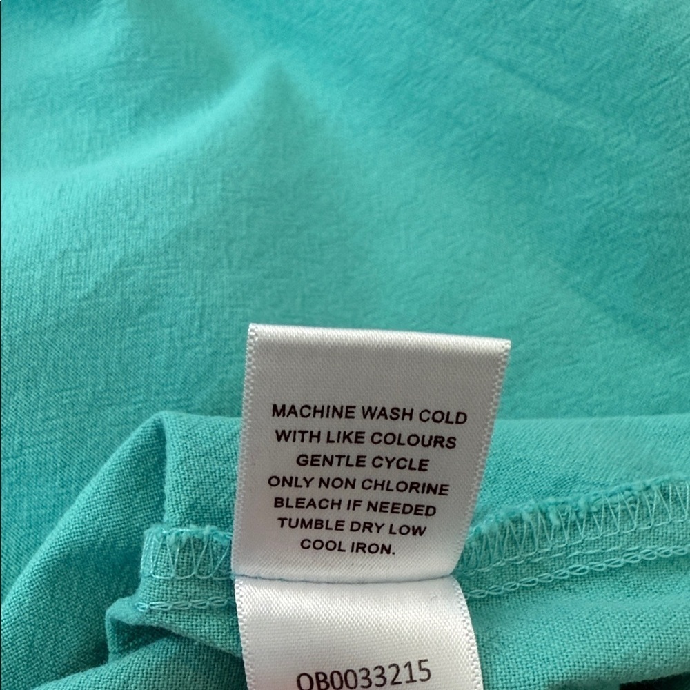 Appleseed’s Women's Turquoise Button-Detail Blouse Size XL - Picture 7 of 9